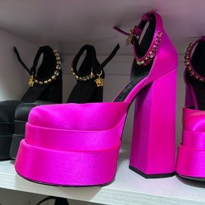 Versace Medusa Platform Heels